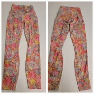 Lululemon Align Pockets Leggings Womens SZ 2 High Rise 25" Inflorescence W5DSLS